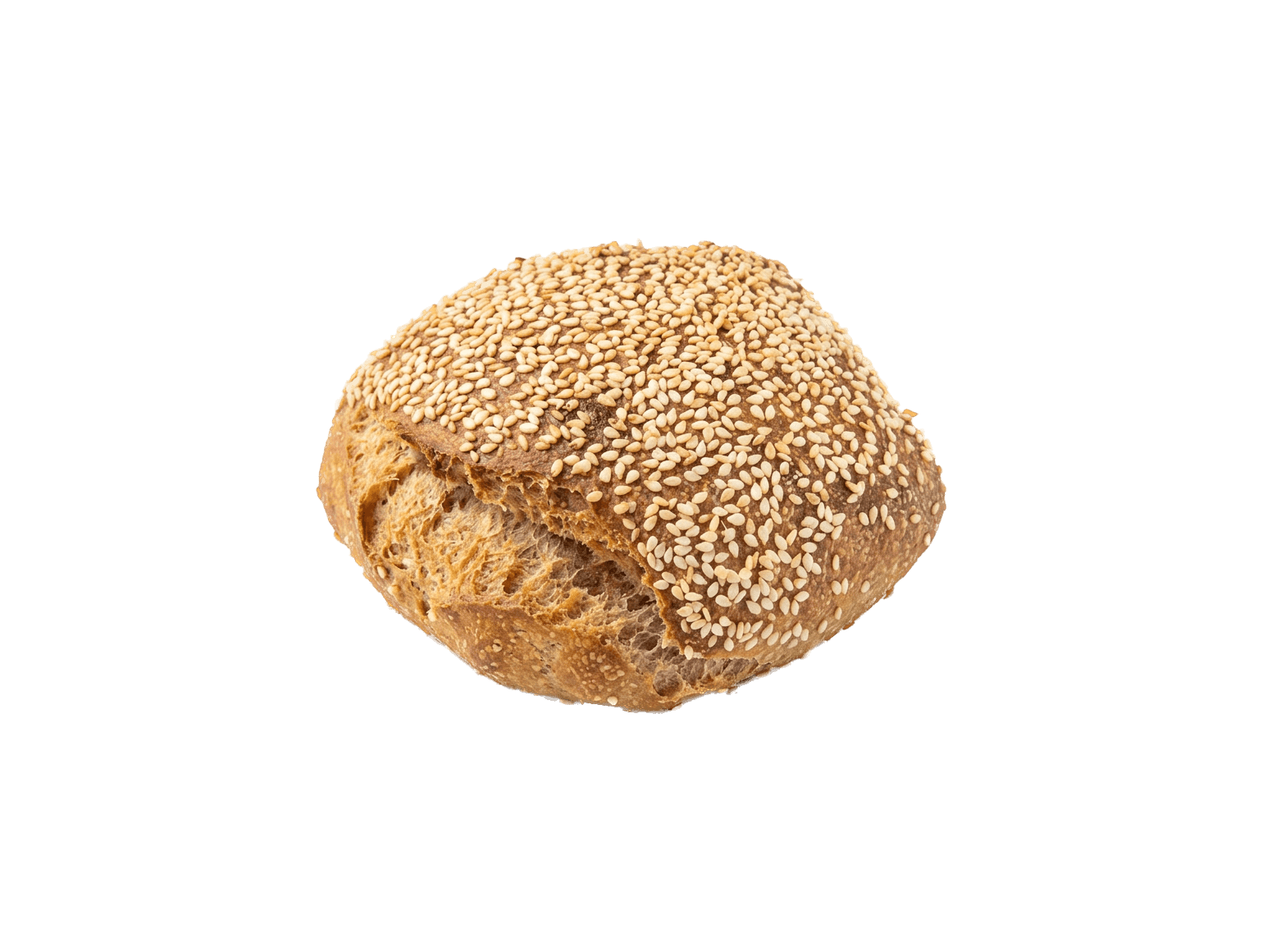 Sourdough Bun With Cheese (Sesame)