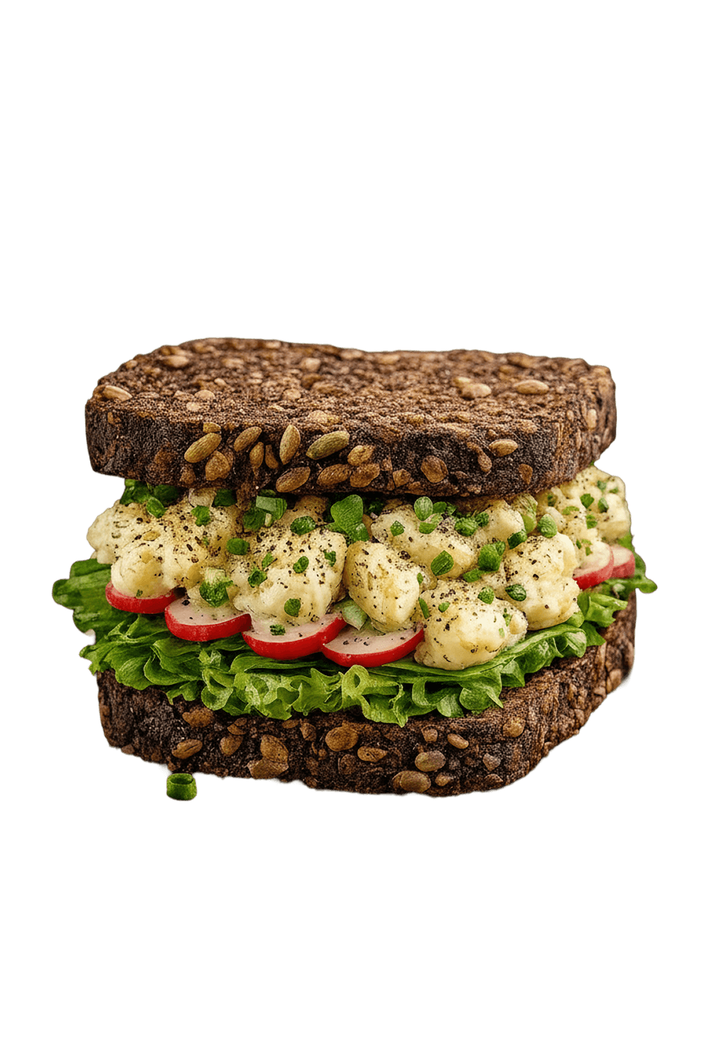 Rugbrødssandwich m. kartoffel